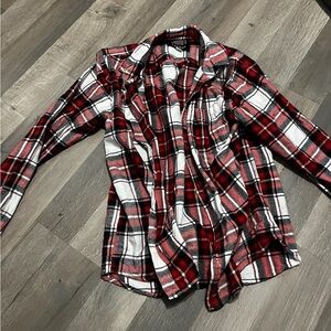 UNISEX PacSun Red and Black Flannel